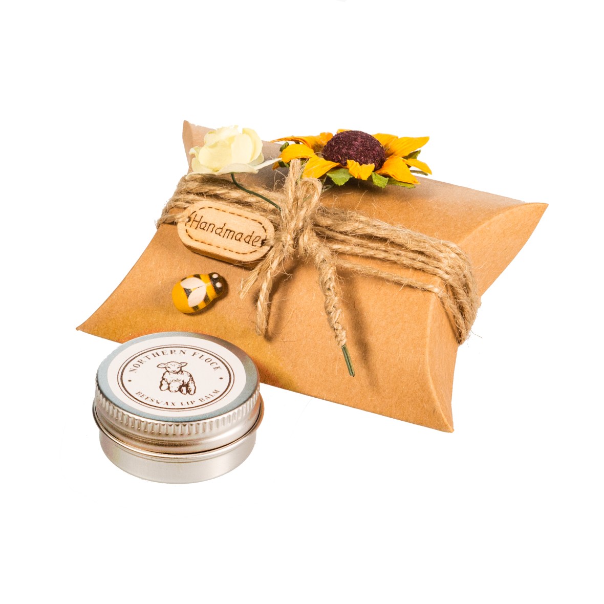 Picture of a tin of beeswax Lip Balm